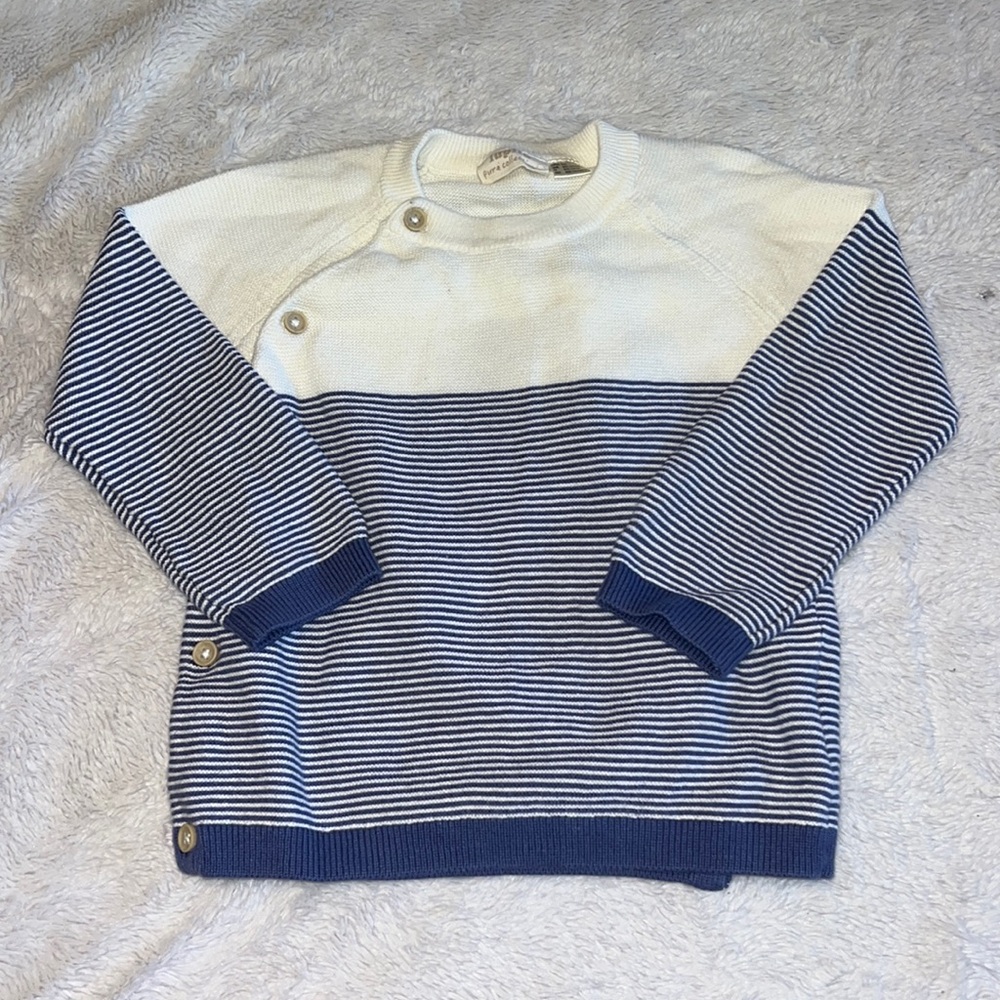 Lupilu 12-24 month blue and white sweater